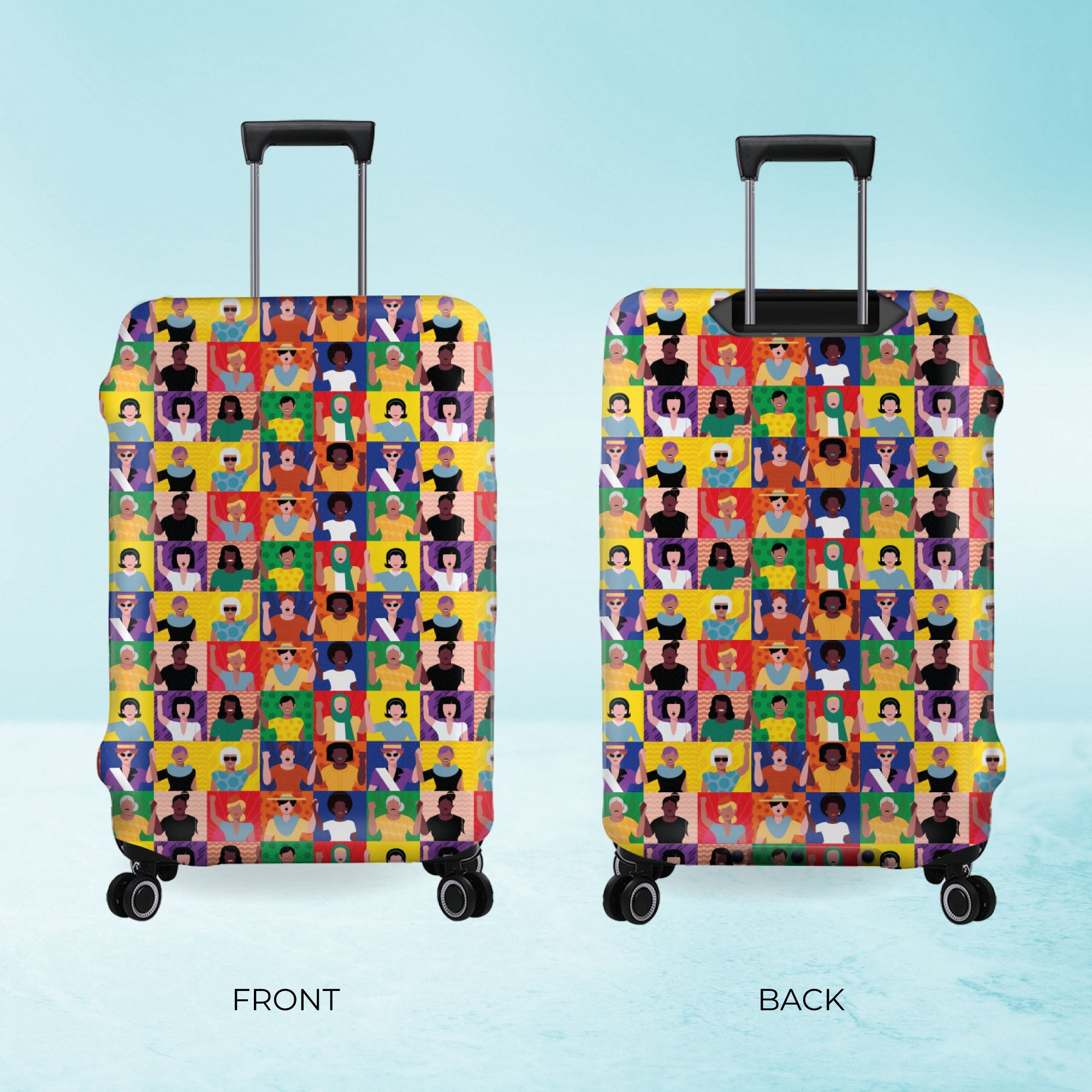 Jet Set Skins™ Women Print Luggage Cover