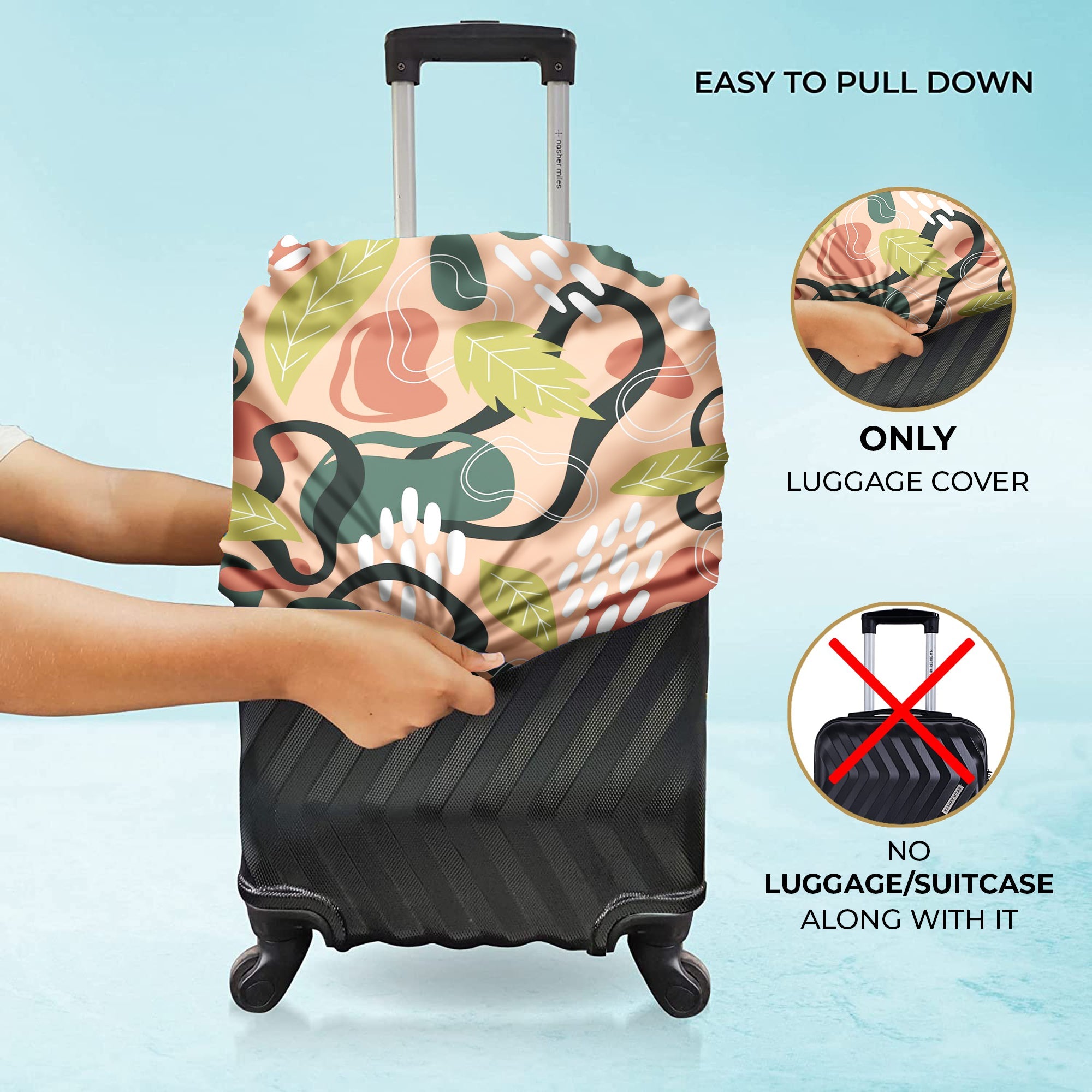 Jet Set Skins™ Blossom Print Luggage Cover