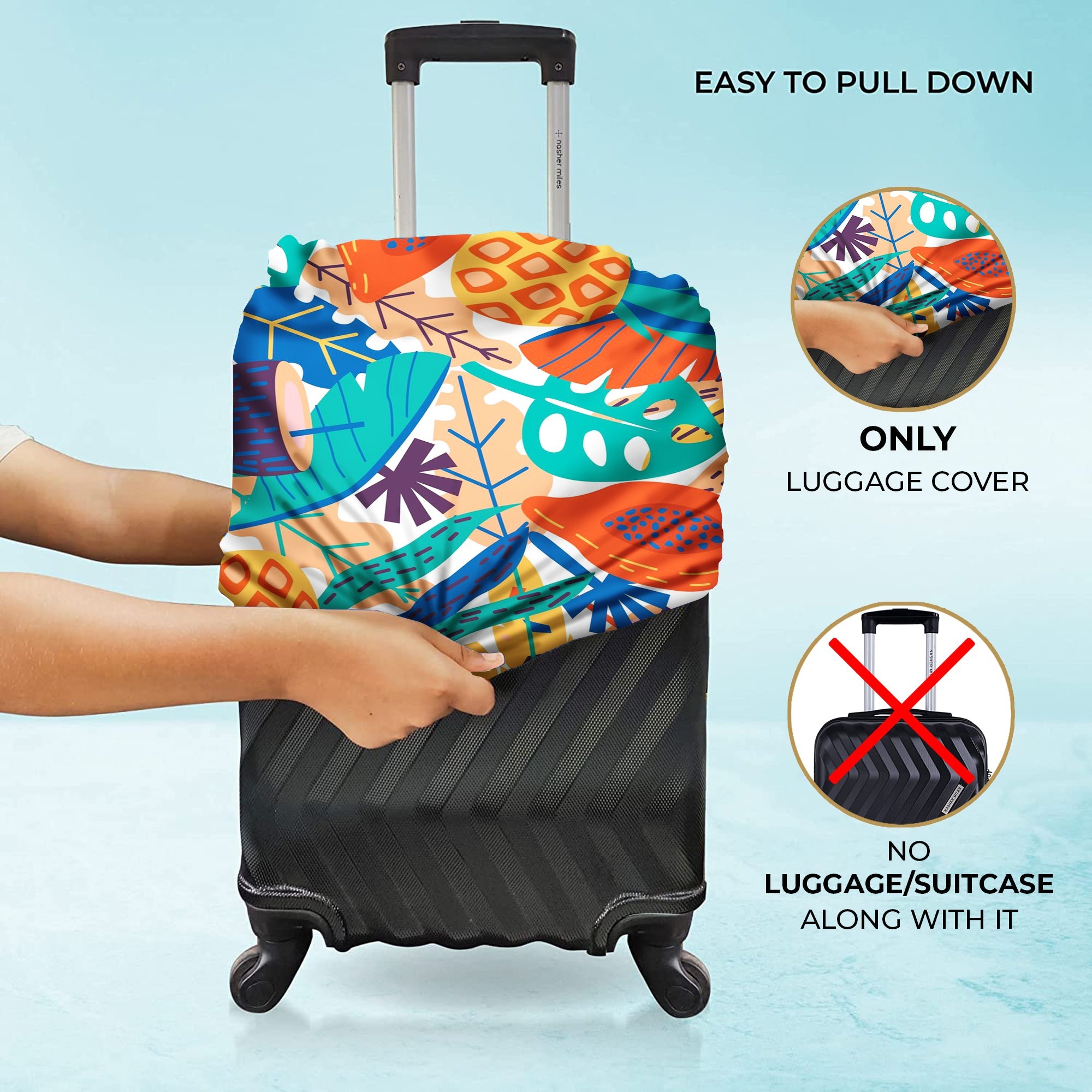 Jet Set Skins™ Tropical Print Luggage Cover