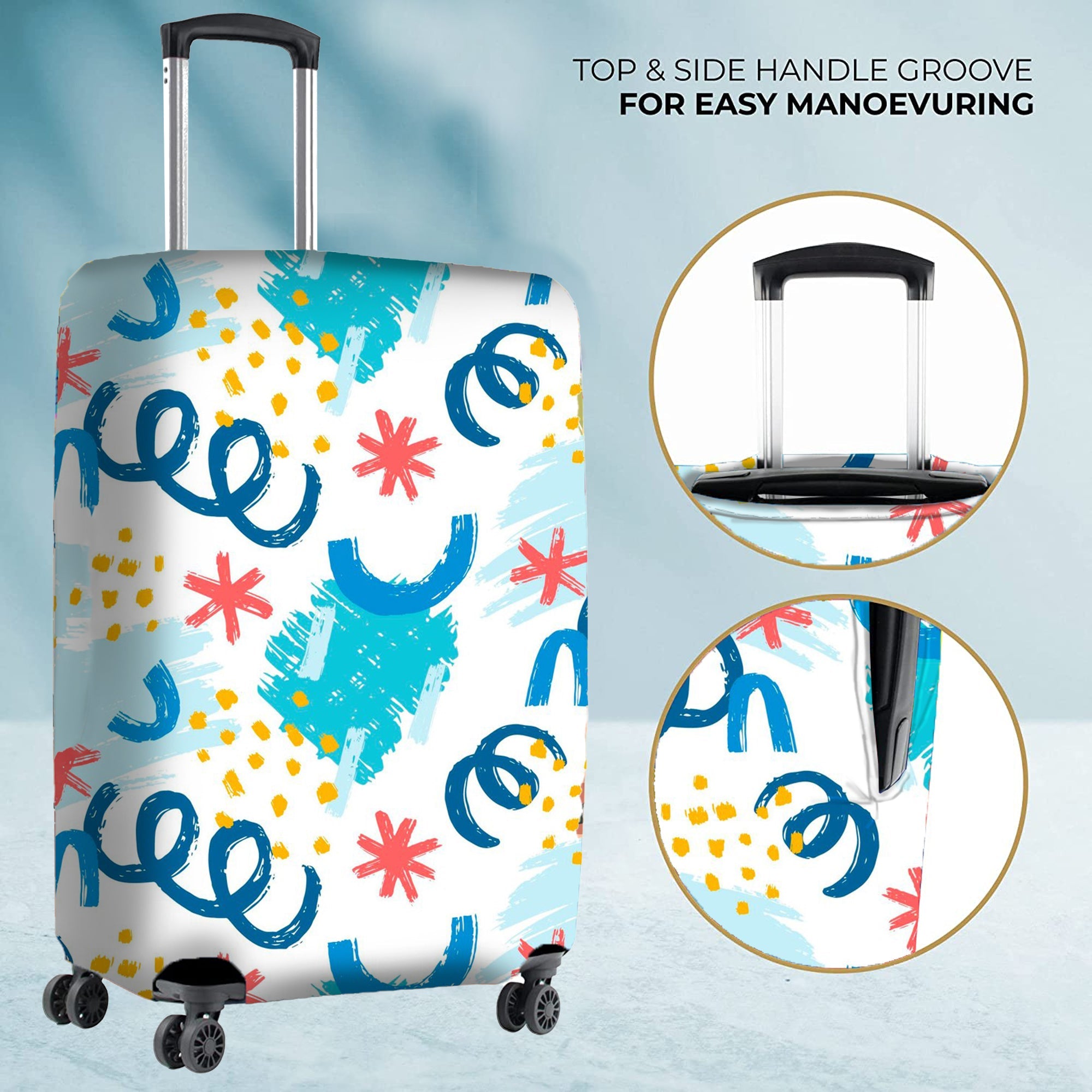 Jet Set Skins™ Confetti Print Luggage Cover