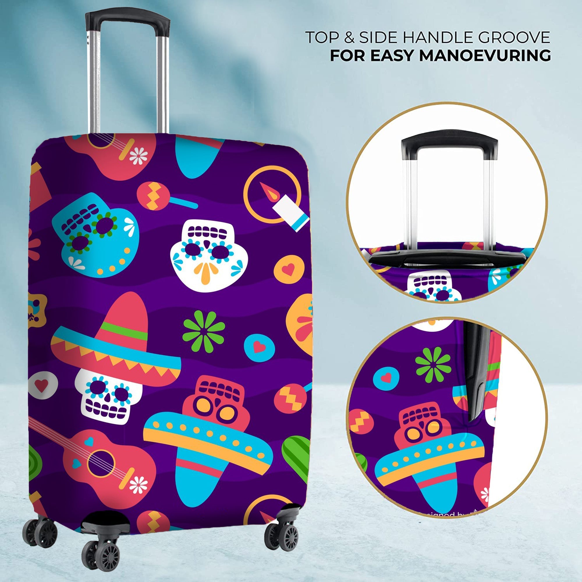 Jet Set Skins™ Carnival Print Luggage Cover