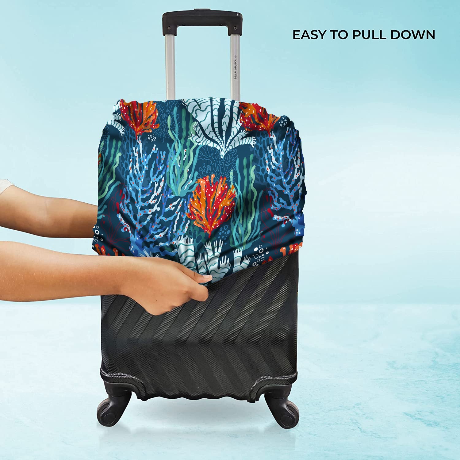 Jet Set Skins™ Coral Print Luggage Cover