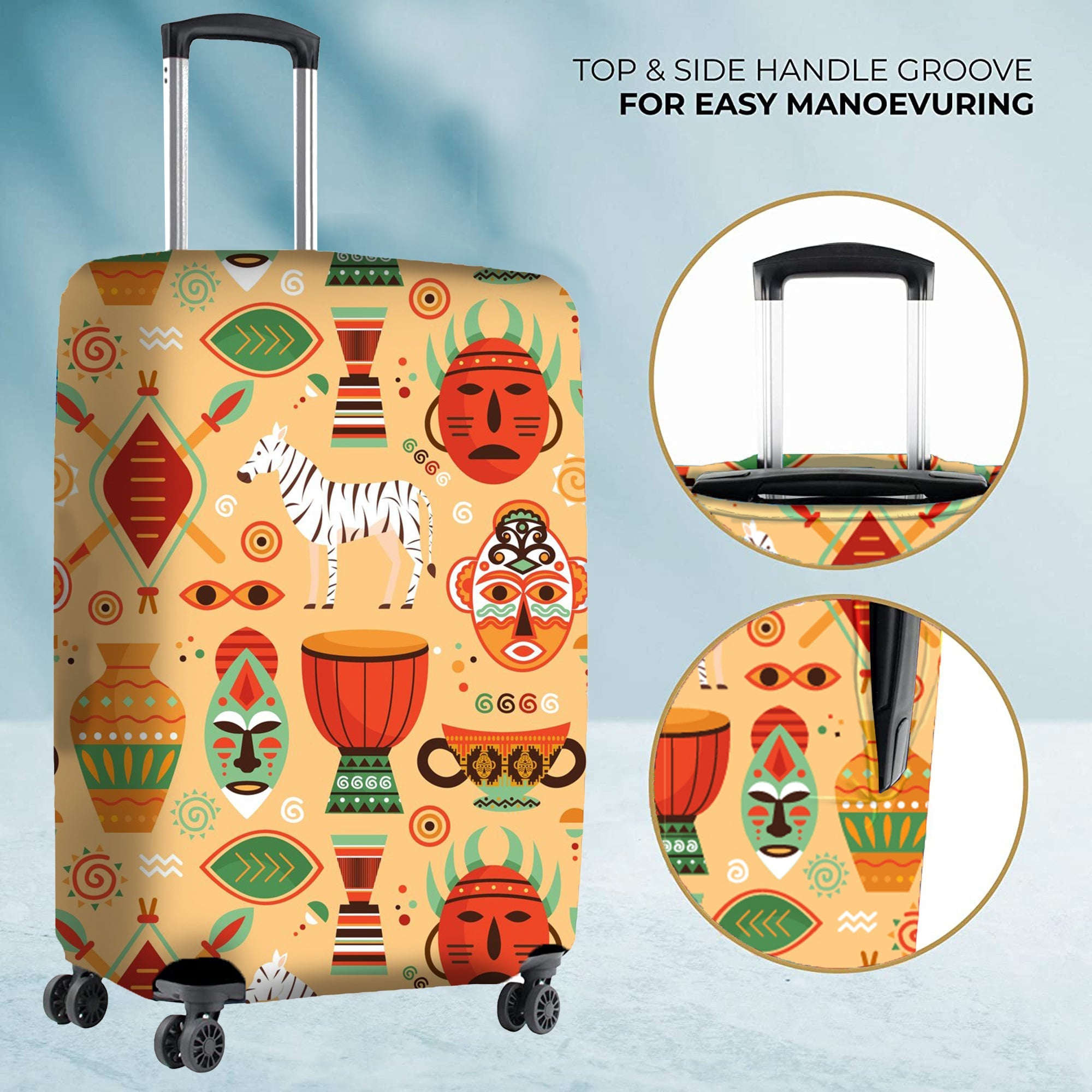 Jet Set Skins™ Afro Print Luggage Cover