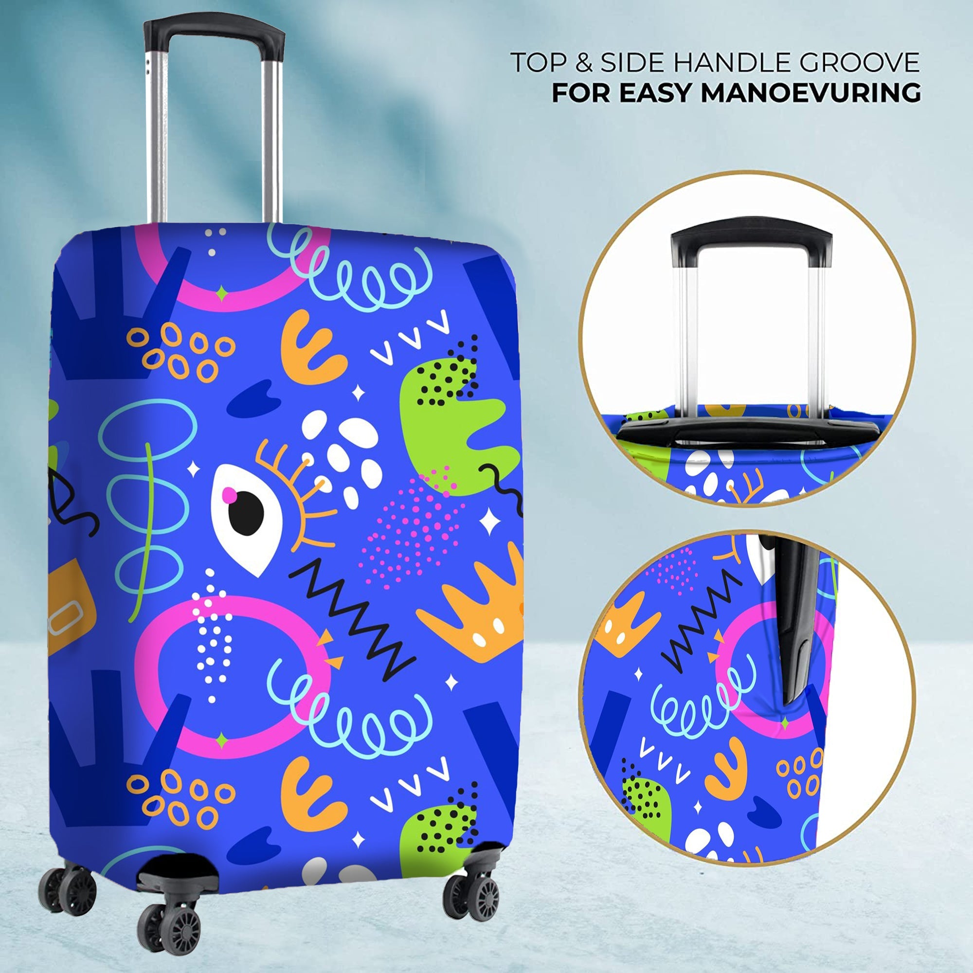 Jet Set Skins™ Ocean Print Luggage Cover