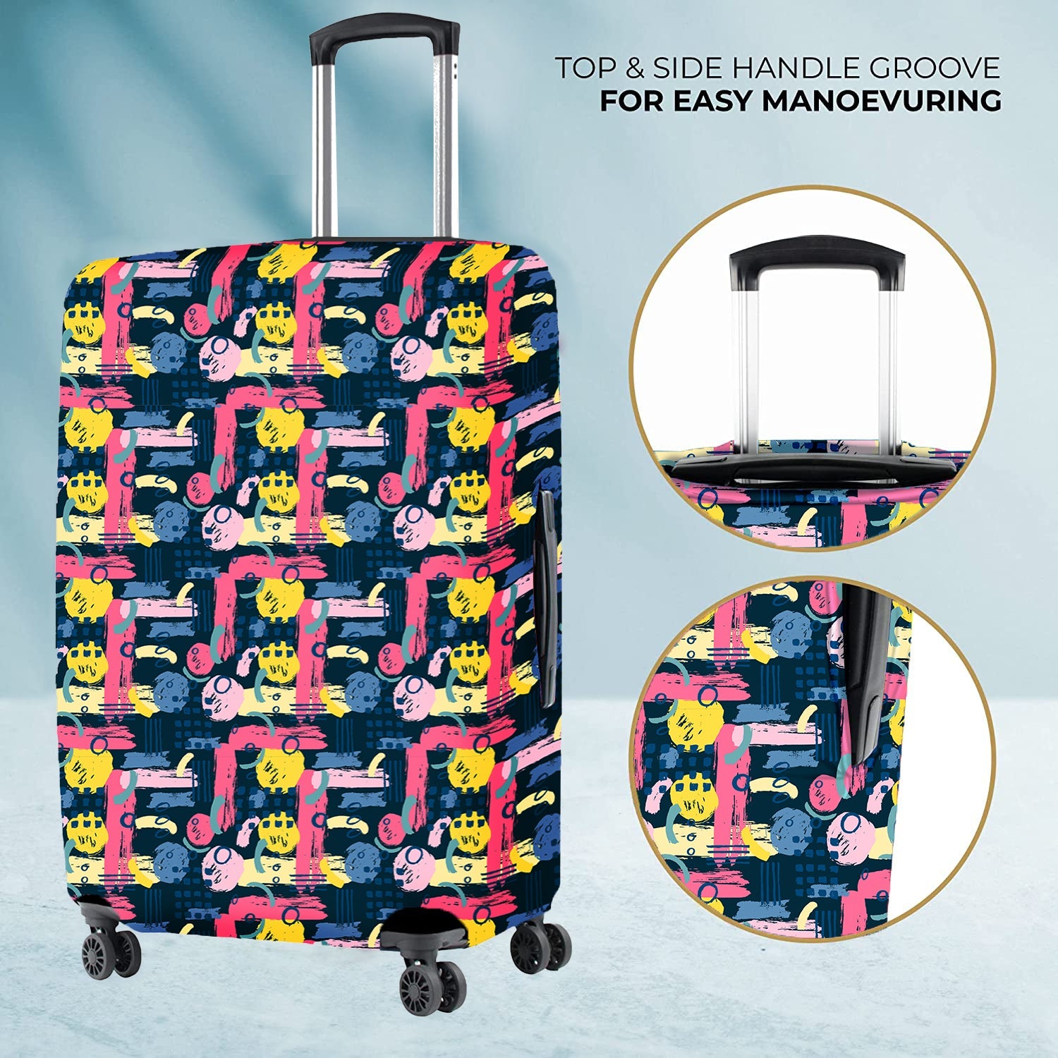 Jet Set Skins™ Brush Print Luggage Cover