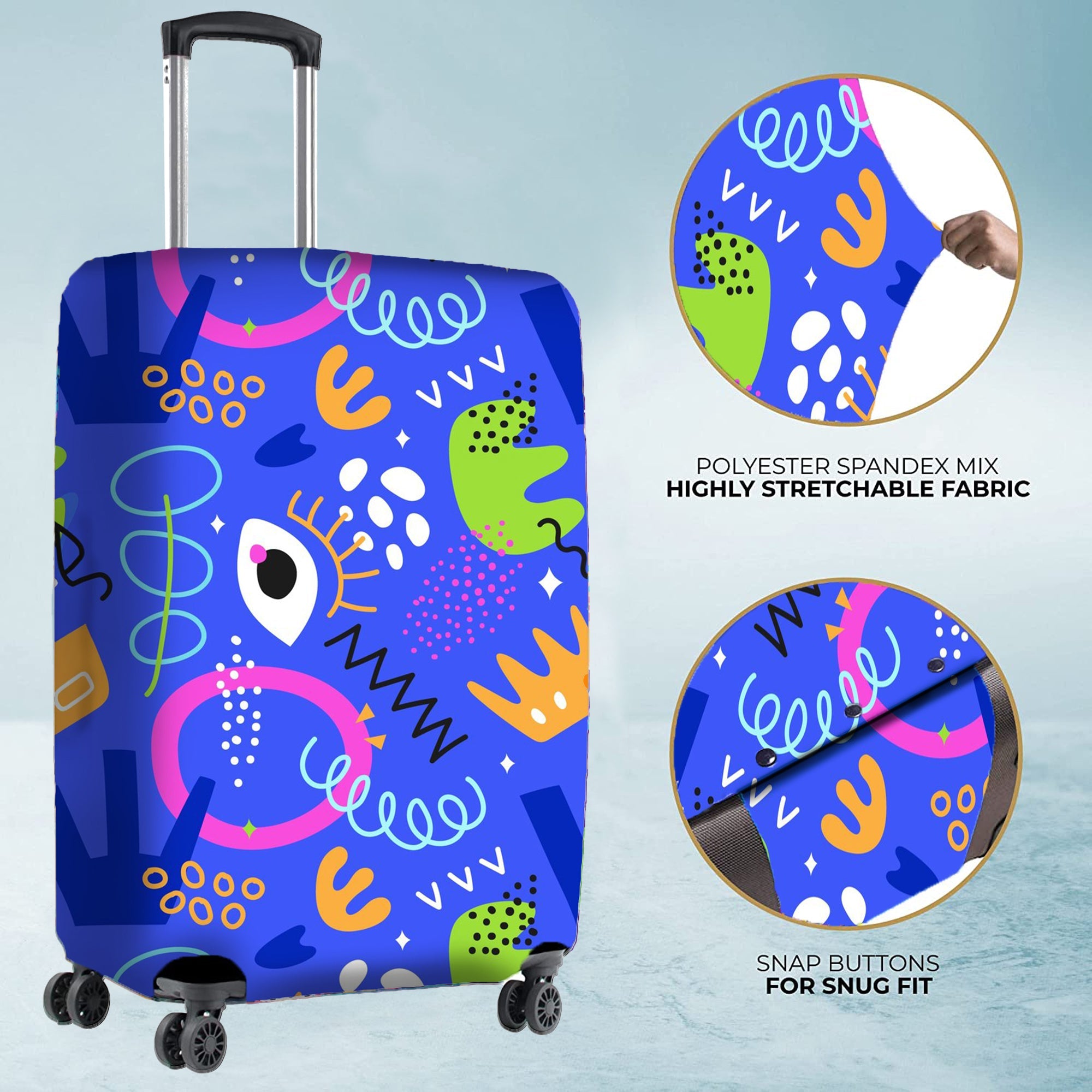 Jet Set Skins™ Ocean Print Luggage Cover