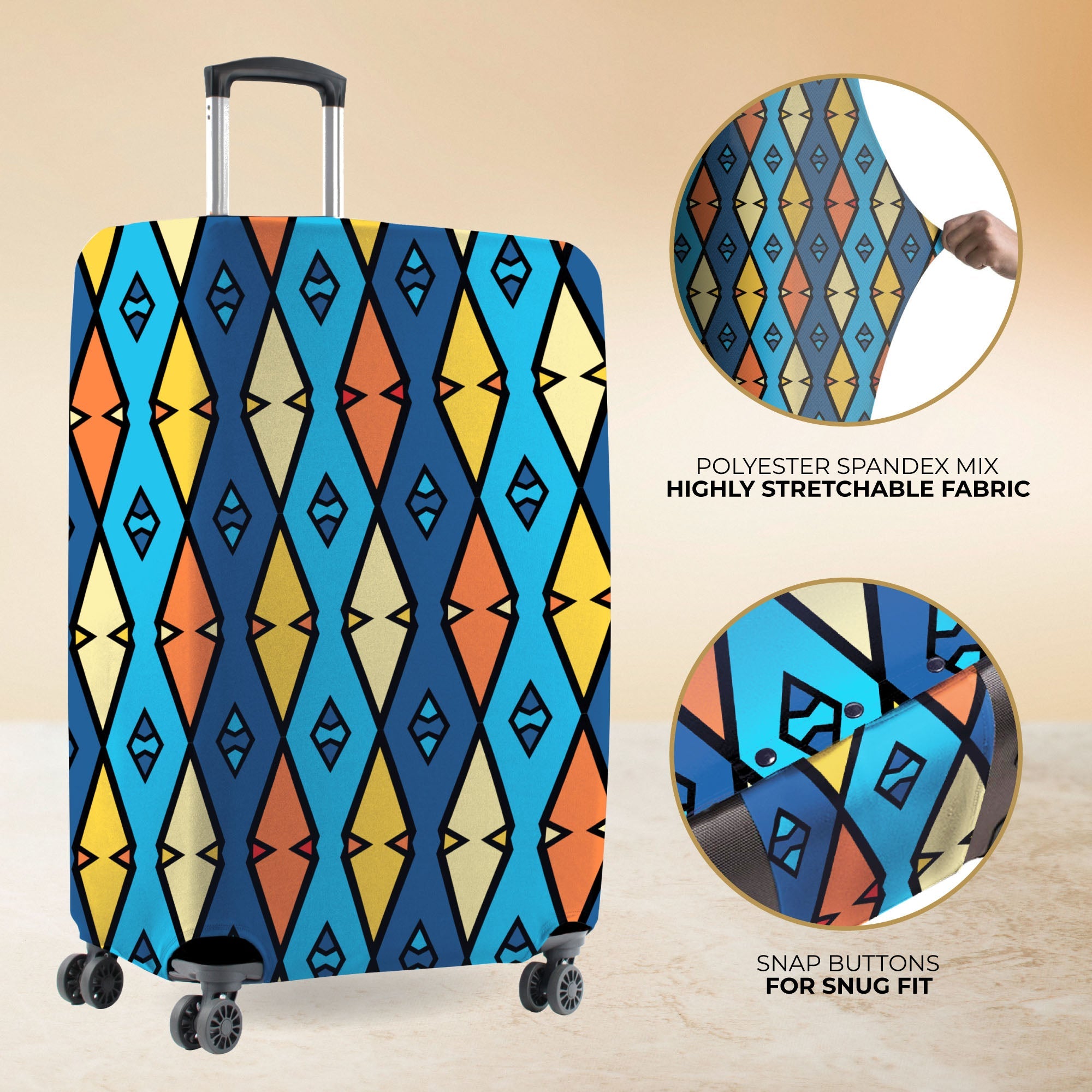 Jet Set Skins™ Pattern Print Luggage Cover