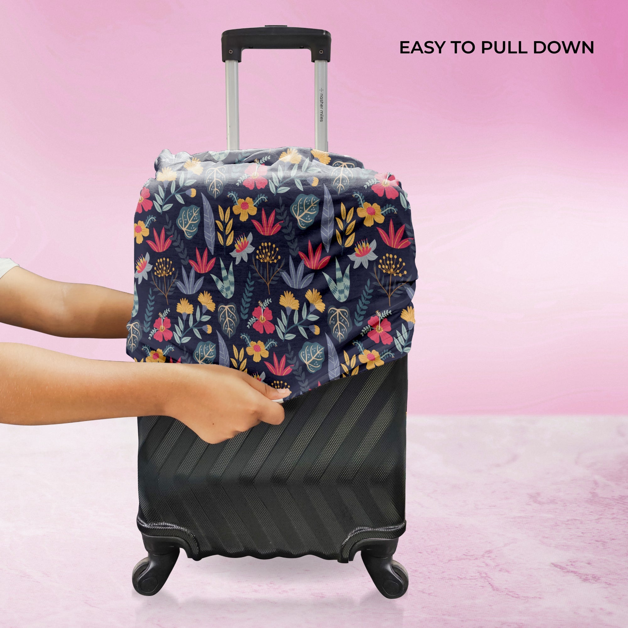 Jet Set Skins™ Flora Print Luggage Cover