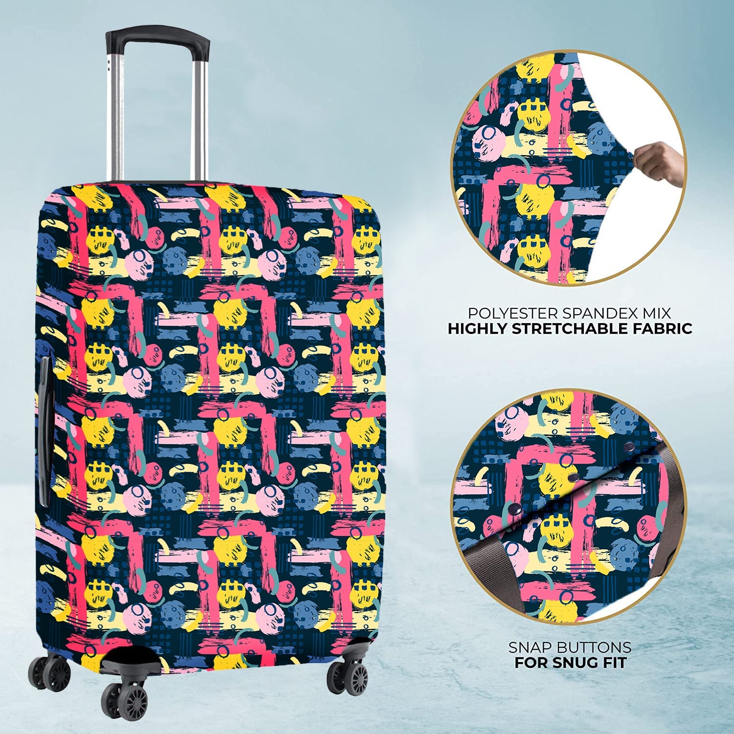 Jet Set Skins™ Brush Print Luggage Cover