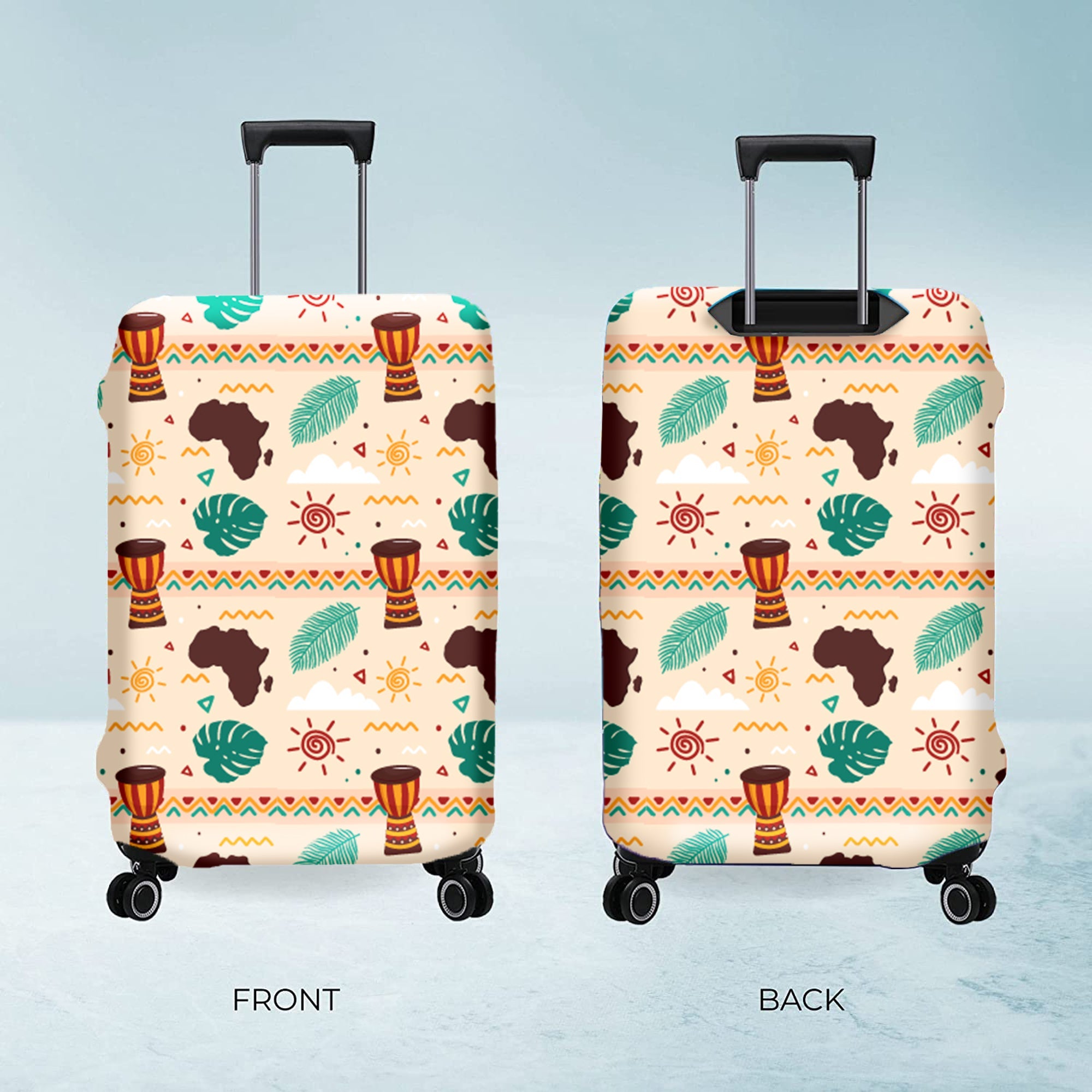 Jet Set Skins™ Coastal-Melody Print Luggage Cover