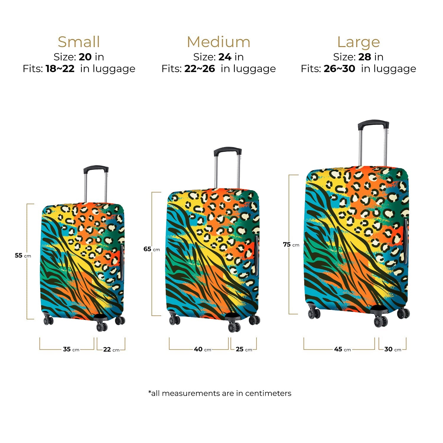 Jet Set Skins™ African Print Luggage Cover