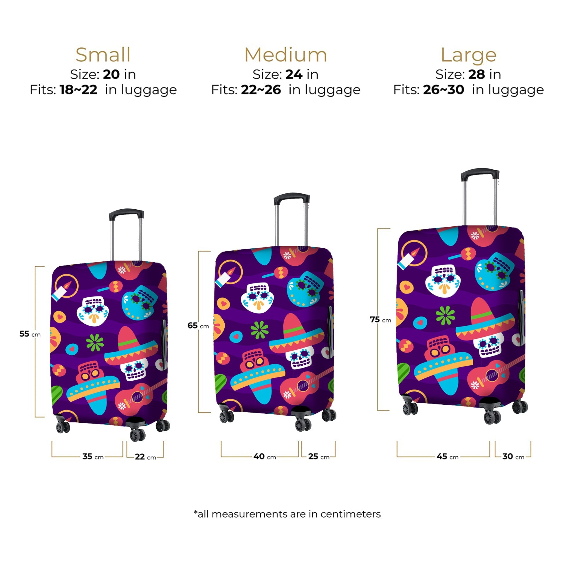 Jet Set Skins™ Carnival Print Luggage Cover