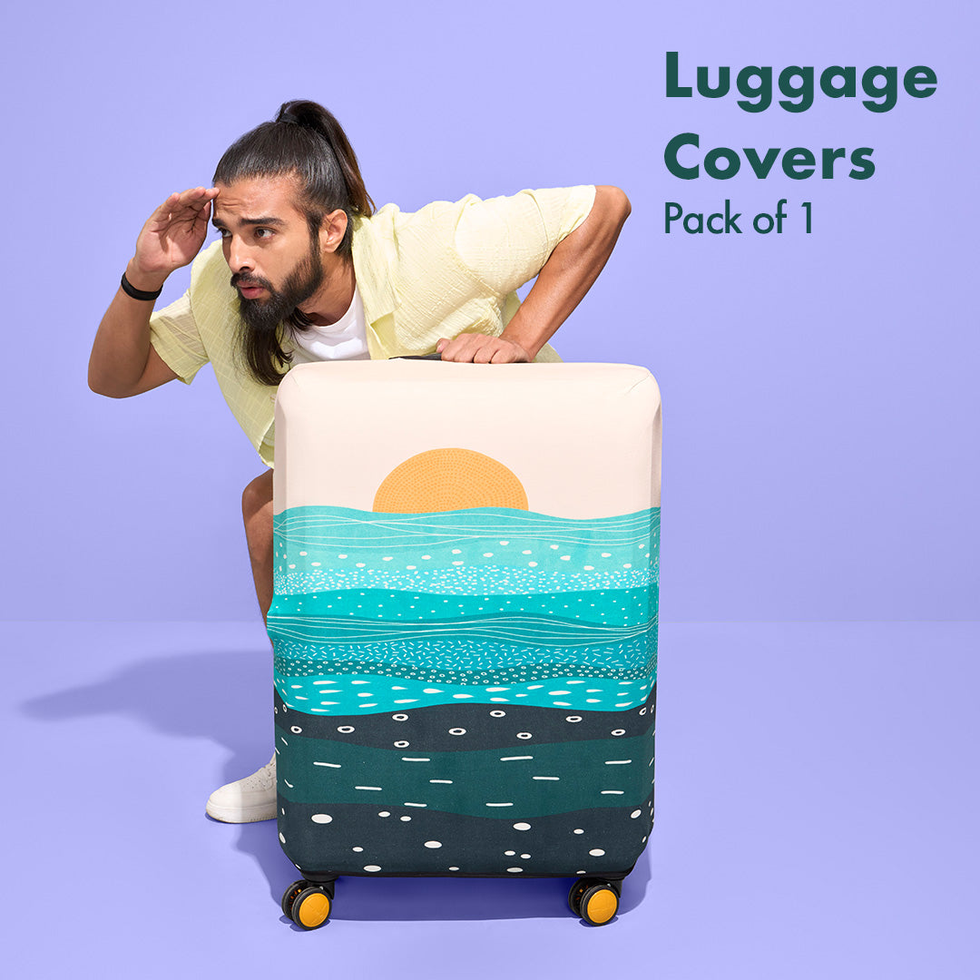 Jet Set Skins™ Holiday Calling Print Luggage Cover