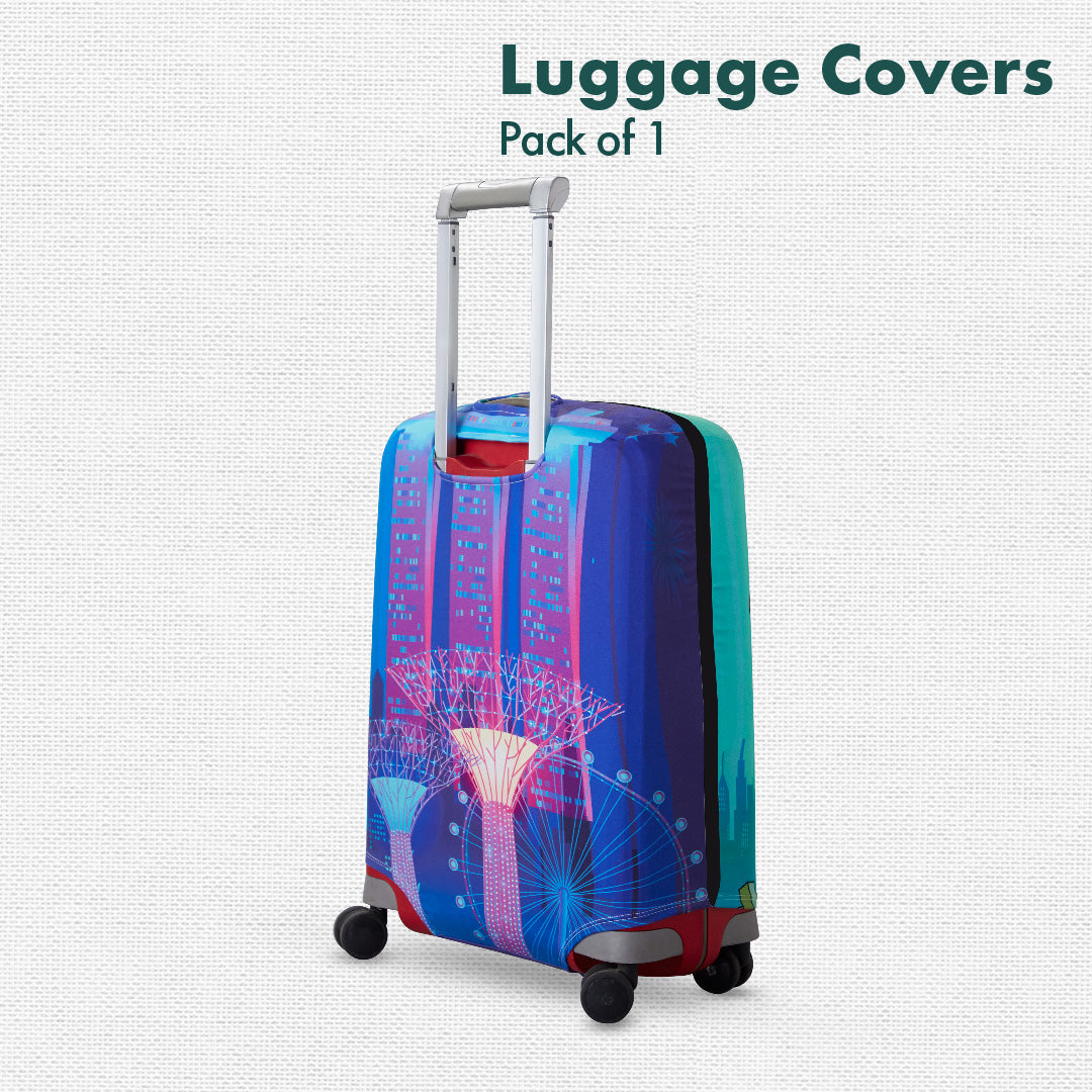 Jet Set Skins™ Merlion Musings Print Luggage Cover